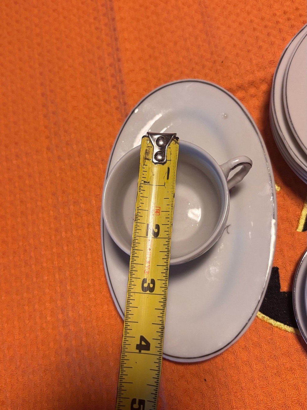 Mini Floral Cream and Pink Tea Plate and Cup Set - Picture 10 of 10
